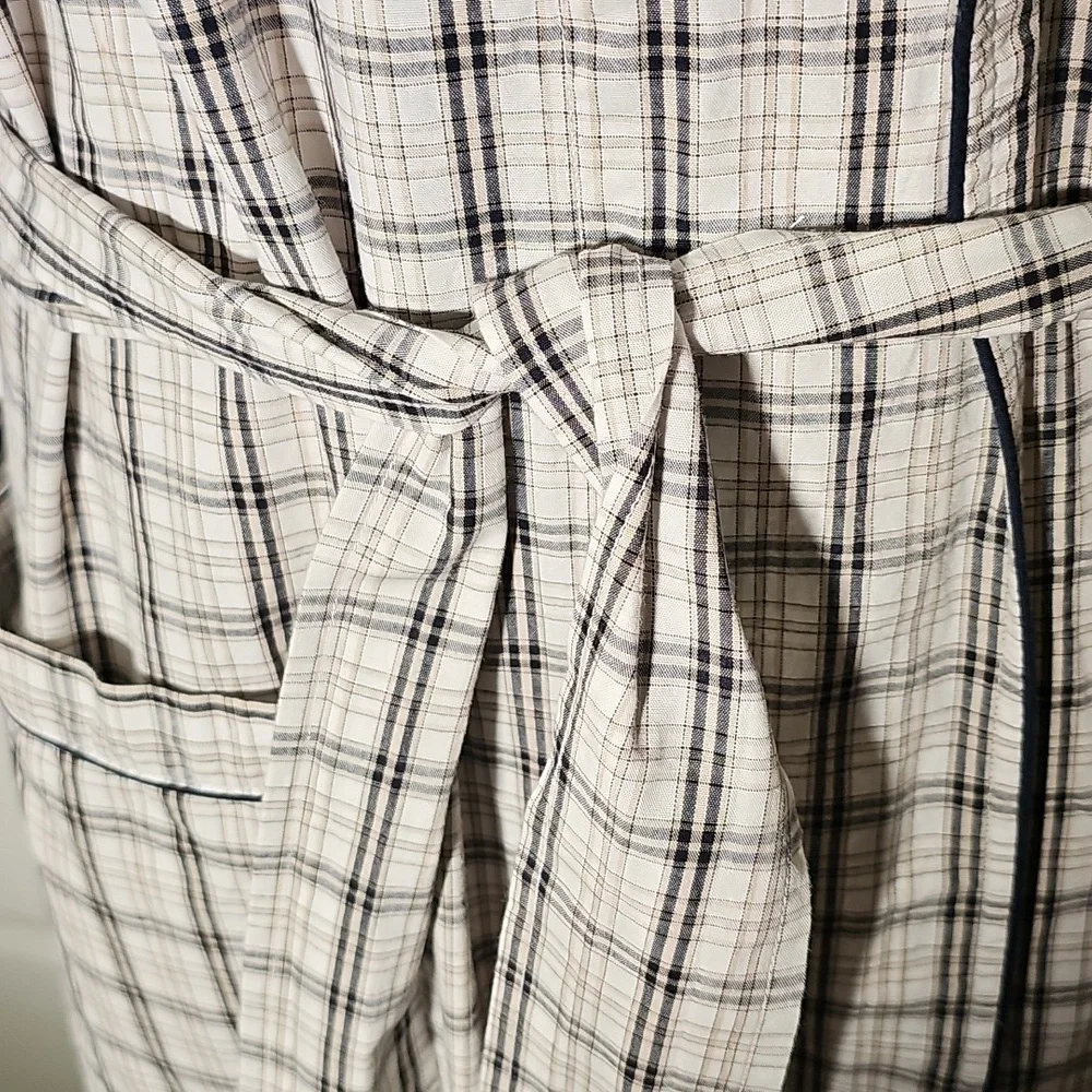 Nautica White and Black Robe Intimates & Sleepwear. 100% Cotton Size L/XL - Picture 3 of 10